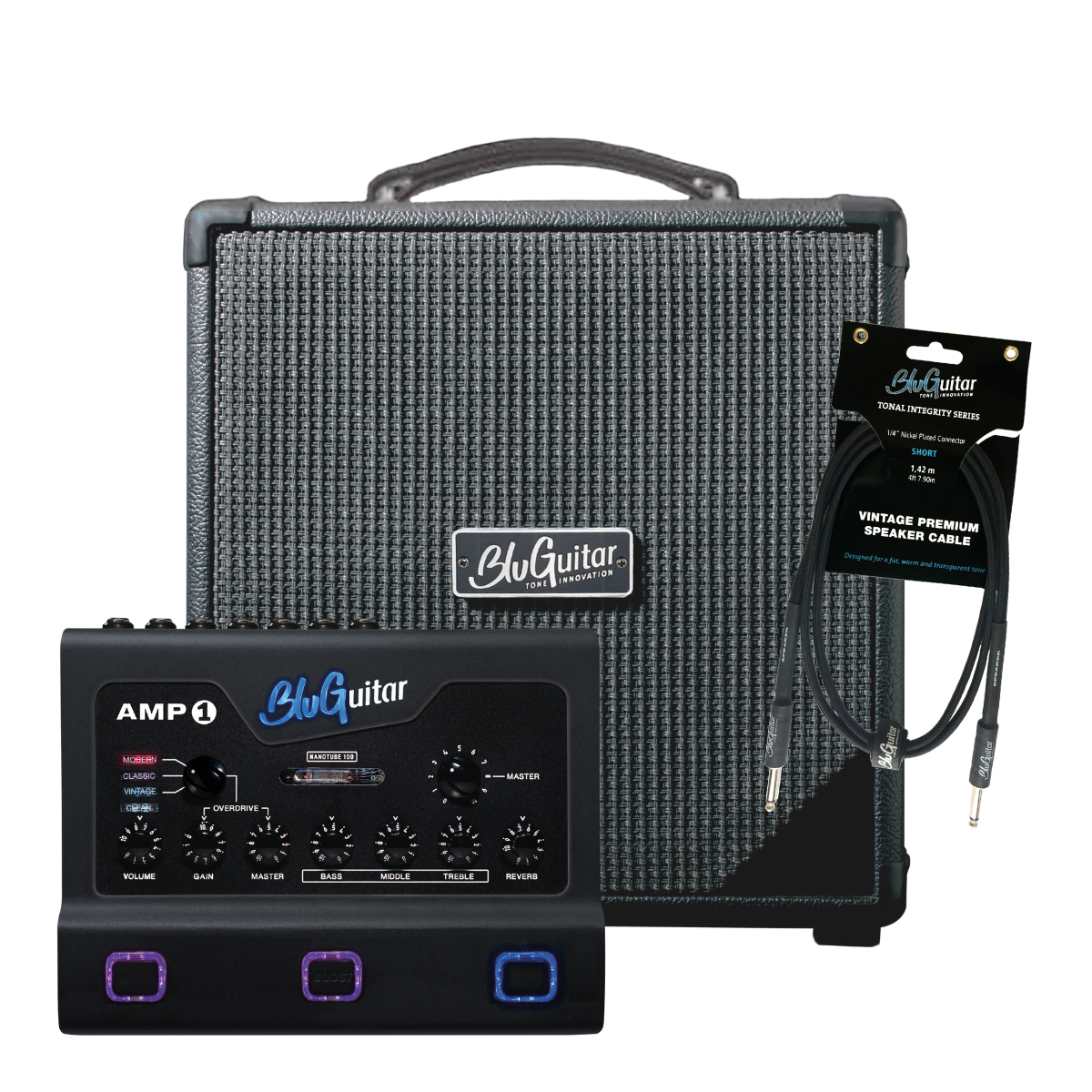 Bundle: AMP1 Iridium Edition & NANOCAB NEO PRO & Speaker Cable